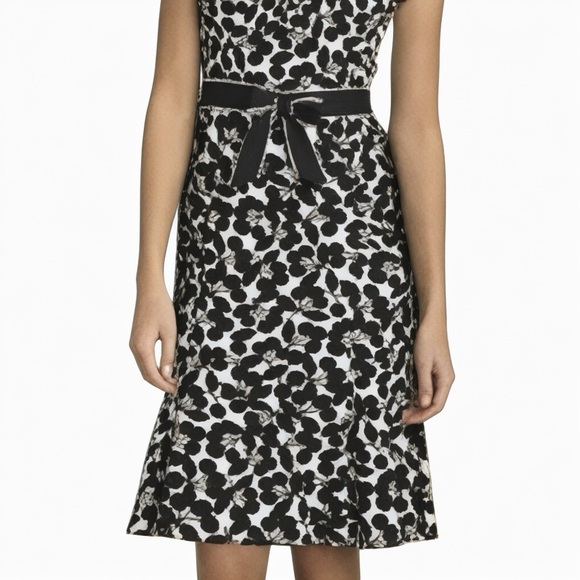 Nanette Lepore Very Cherry Sweetheart Black & White dress Size 2 - Picture 2 of 7